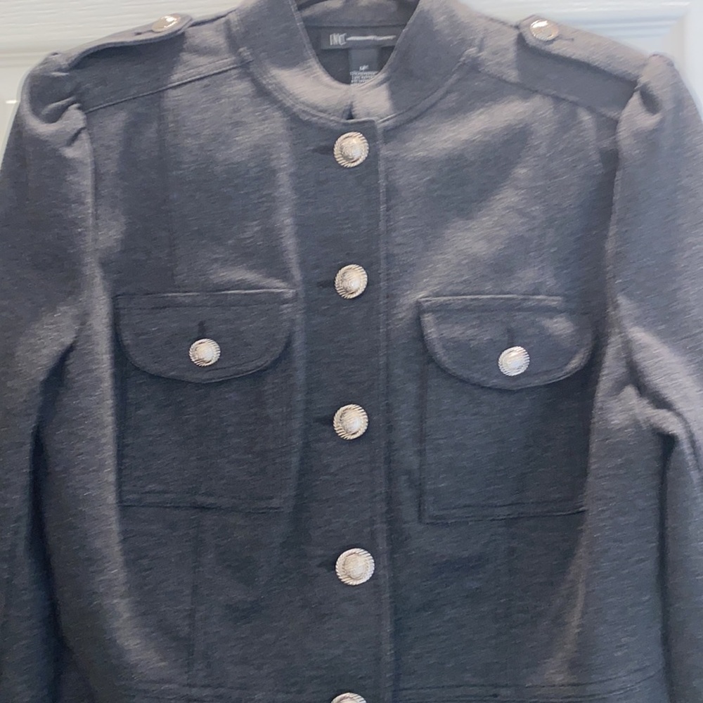 Inc military style Dark Grey Jacket - Picture 3 of 8